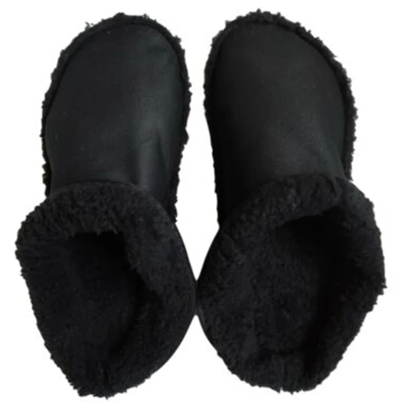 1pair Hole Shoes Velvet Liner Winter Warm Shoes Covers Thickened Soft Shoes Cover Detachable Cotton Sleeve Plush Inner Liner