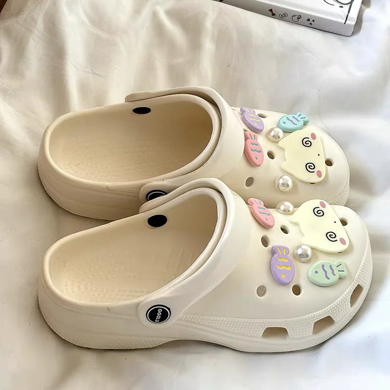 12 Pcs Cute Cat Shoes Charm Fish Hole Shoes Charms Accessories DIY Clogs Shoes Decoration Garden Shoe Decoration Girls Gifts