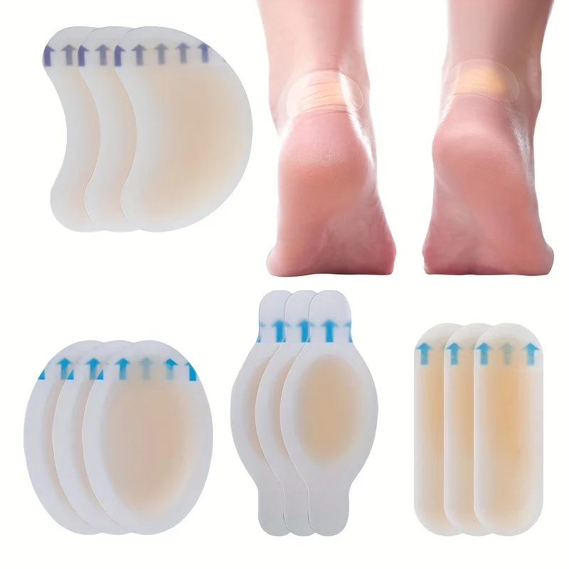 2-20pcs Invisible Adhesive Silicone Gel Blister Patches Hydrocolloid Foot Patch Heel Stickers for Heel Toe & Foot Skin Protectio