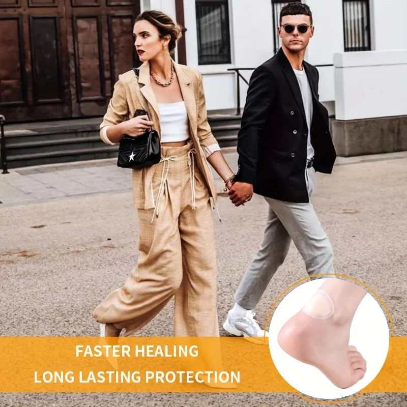 2-20pcs Invisible Adhesive Silicone Gel Blister Patches Hydrocolloid Foot Patch Heel Stickers for Heel Toe & Foot Skin Protectio