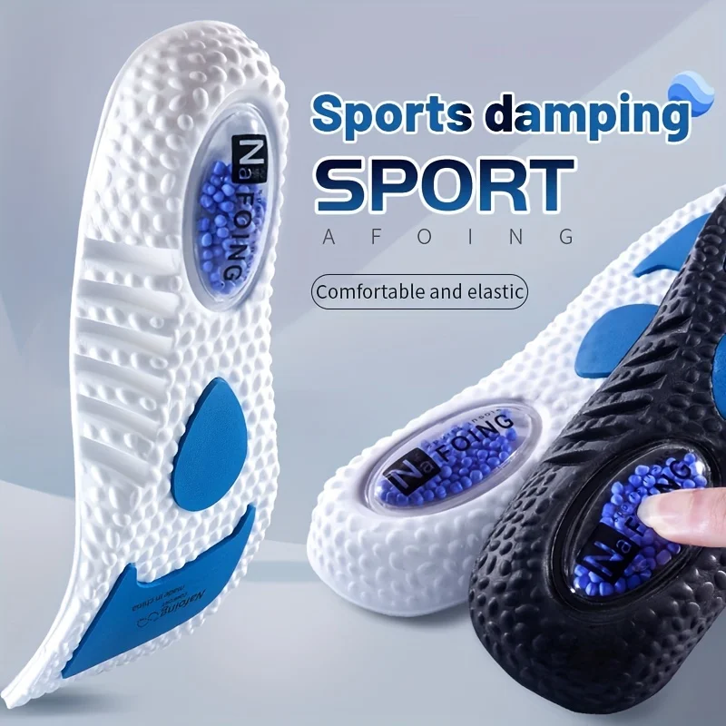 1 Pair Upgrade EVA Sports Shock Absorption Insole High Elastic Arch Support Orthopedic Shoes Pad for Men Women Feet Care