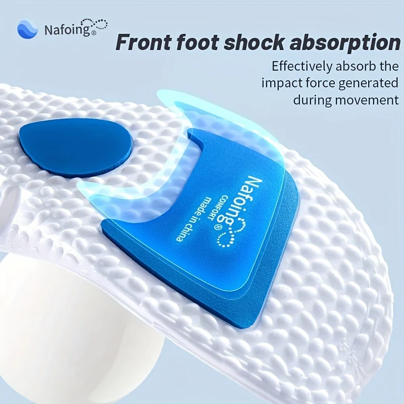 1 Pair Upgrade EVA Sports Shock Absorption Insole High Elastic Arch Support Orthopedic Shoes Pad for Men Women Feet Care