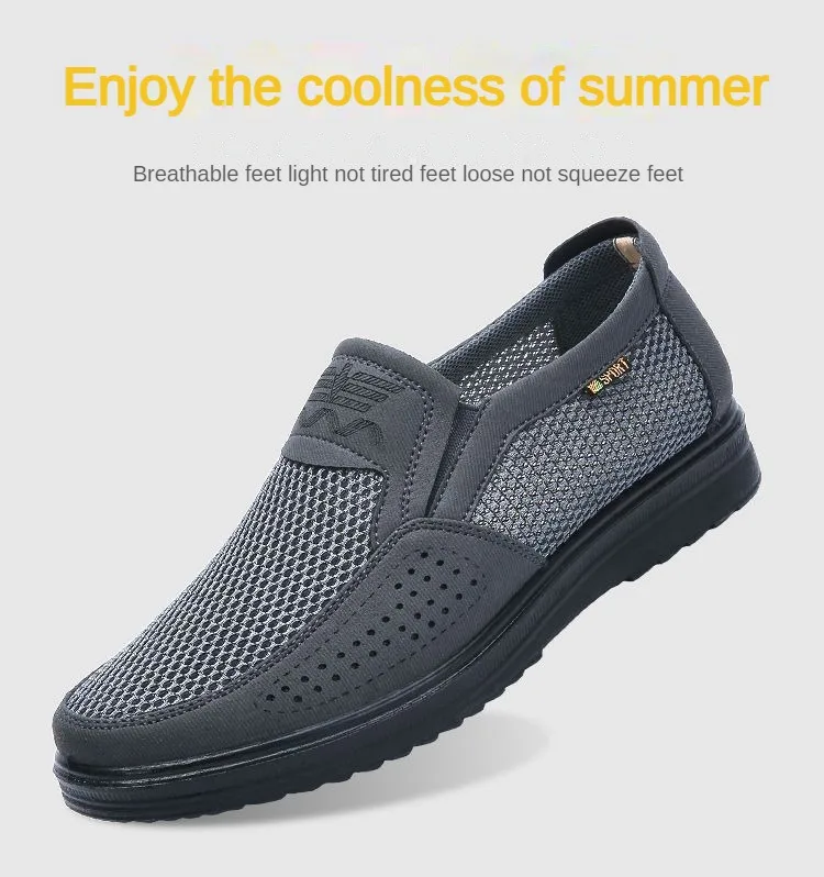 Men's Shoes 2025 Summer Casual Sneakers Breathable Mesh Chunky Sole Affordable Free Shipping
