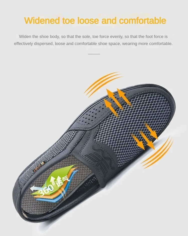 Men's Shoes 2025 Summer Casual Sneakers Breathable Mesh Chunky Sole Affordable Free Shipping