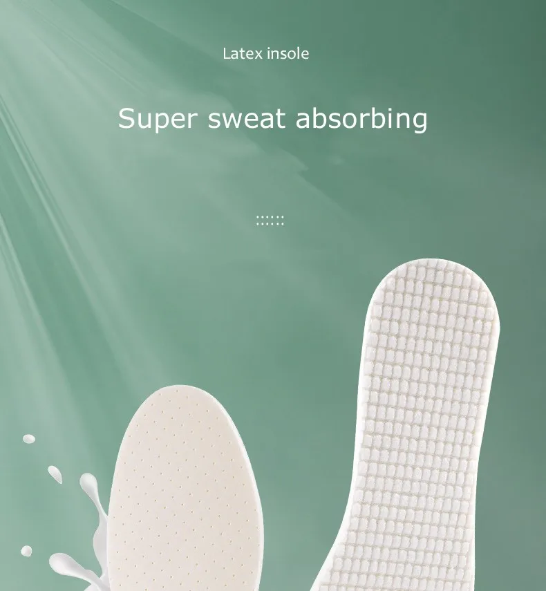 1Pair Latex Insoles for Shoes Soft Shoe Pads for Plantar Fasciitis Memory Foam Templates Pad Woman Man Step In The Shit Insole