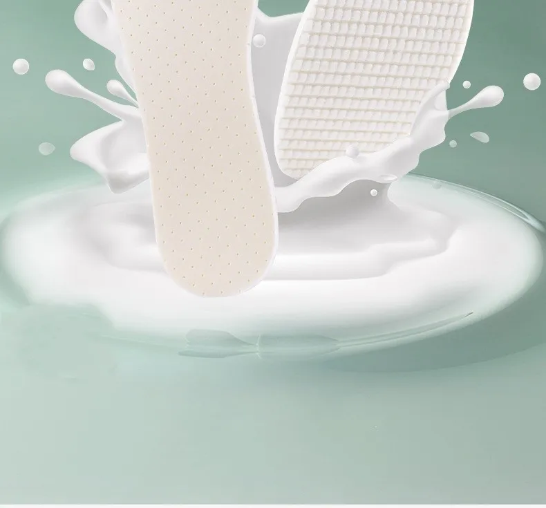 1Pair Latex Insoles for Shoes Soft Shoe Pads for Plantar Fasciitis Memory Foam Templates Pad Woman Man Step In The Shit Insole