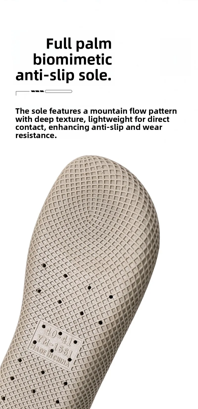 Men's Summer Breathable Clogs, Anti-Slip Outdoor Slip-On Sandals, Half-Cover Casual Work Shoes with Holes