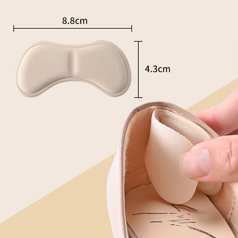 4 Pairs/8 Pairs Heel Insoles Pads Patch Pain Relief Anti-wear Cushion Feet Care Heel Protector Adhesive Back Sticker Insole
