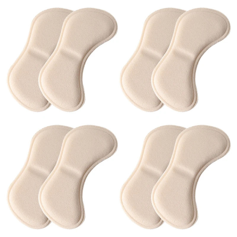 4 Pairs/8 Pairs Heel Insoles Pads Patch Pain Relief Anti-wear Cushion Feet Care Heel Protector Adhesive Back Sticker Insole