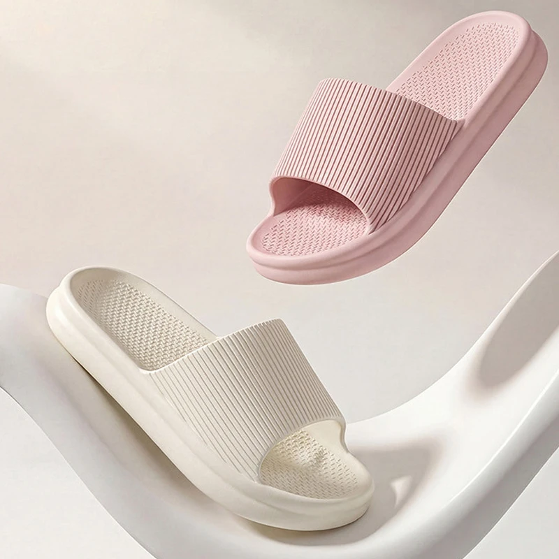 Big Size 48-49 Men Slippers Indoor Outdoor EVA Flat Sole Home Slippers For Women Man Soft Non-slip Couple Beach Shoes Sandals