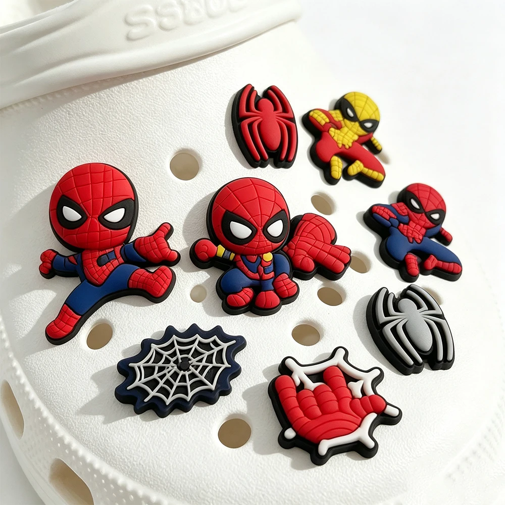 21PCS Cartoon Anime Heroes Character Shoe Charm Wholesale PVC Clog Wristband Decor Buckle Detachable DIY Waterproof Party Gift