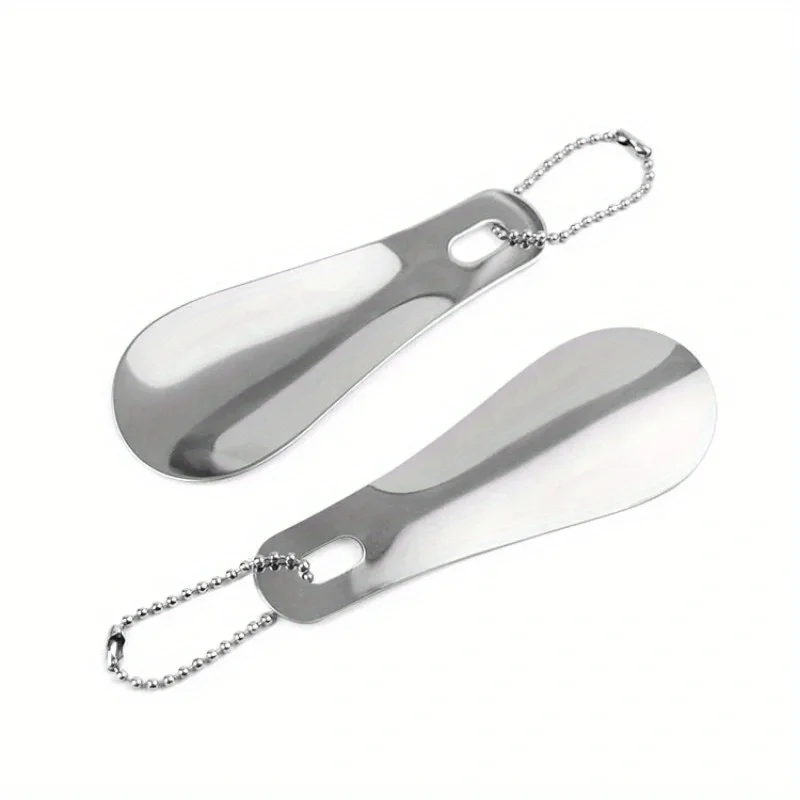 1pc Stainless Steel Metal Shoehorn, Portable Shoehorn, Shoe Wearing Aid, Essential for Home Travel
