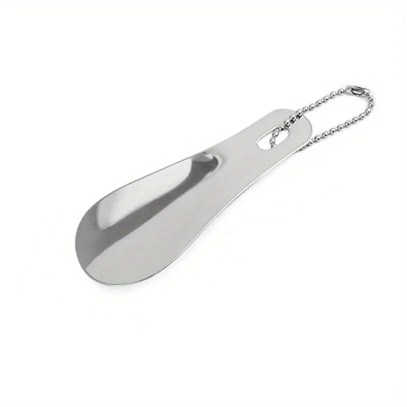 1pc Stainless Steel Metal Shoehorn, Portable Shoehorn, Shoe Wearing Aid, Essential for Home Travel