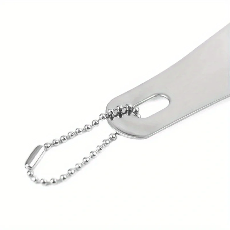 1pc Stainless Steel Metal Shoehorn, Portable Shoehorn, Shoe Wearing Aid, Essential for Home Travel