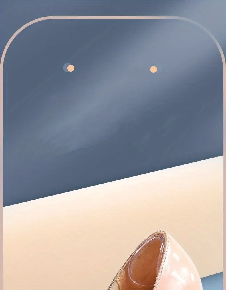 Invisible Heel Grips for Shoes, Comfortable Anti-Chafing Heel Pads, Slip-Resistant Heel Protectors, Half-Size Shoe Adjusters