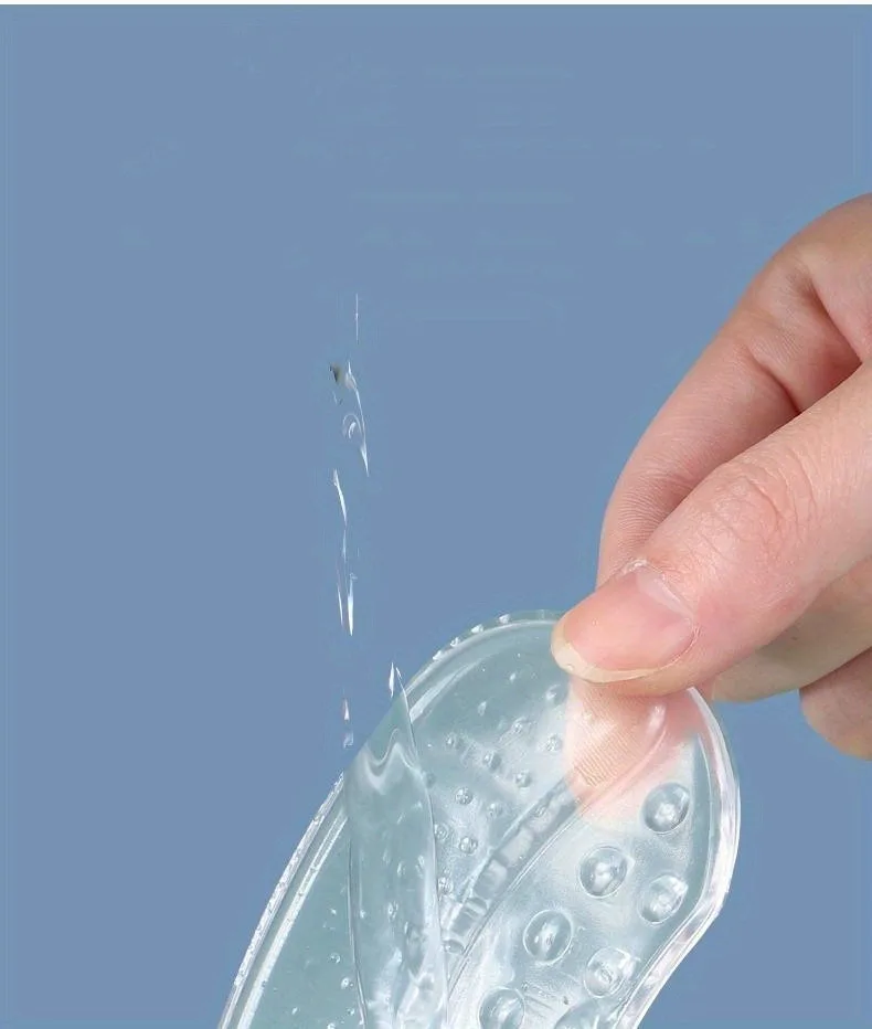 Invisible Heel Grips for Shoes, Comfortable Anti-Chafing Heel Pads, Slip-Resistant Heel Protectors, Half-Size Shoe Adjusters
