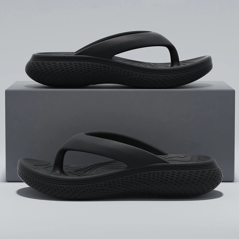 Big Size Men's Flip Flops Summer Sports Outdoor Flat Slides Casual Beach Sandals For Women Men Non-slip Indoor Couple Home Shoes
