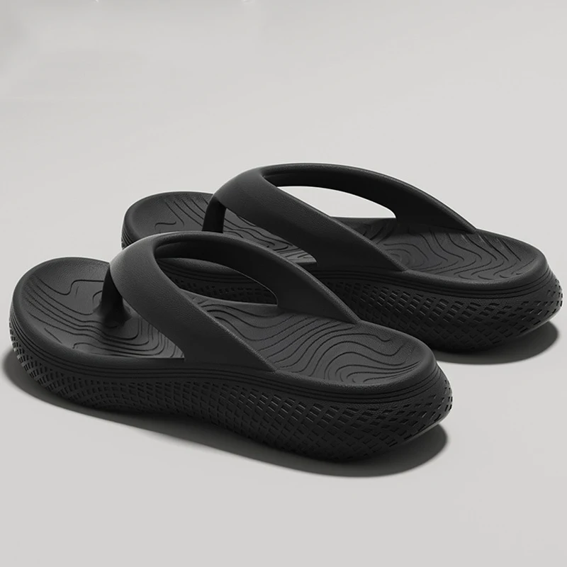 Big Size Men's Flip Flops Summer Sports Outdoor Flat Slides Casual Beach Sandals For Women Men Non-slip Indoor Couple Home Shoes