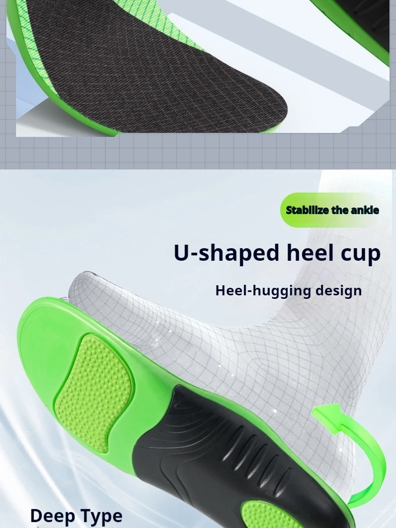 Flatfoot Orthopedic insoles Arch Support Shoe Insole Men Women Shock Absorption Shoe Sole Comfortable Running Sports Pads 1Pair