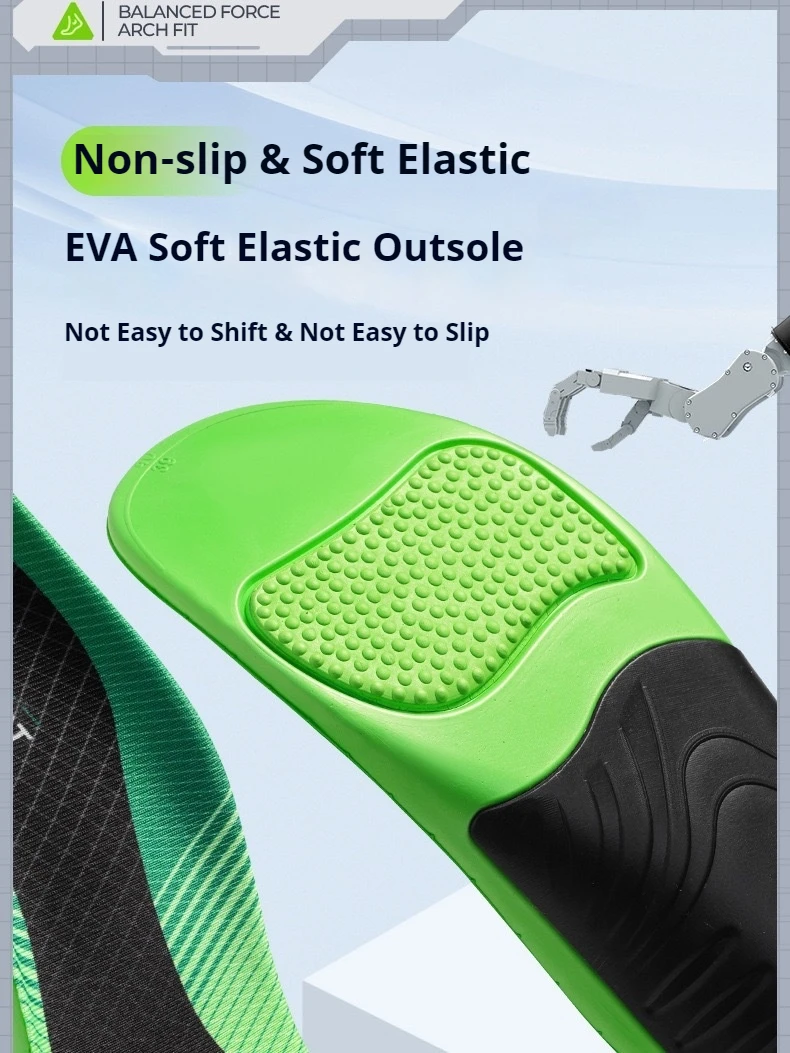 Flatfoot Orthopedic insoles Arch Support Shoe Insole Men Women Shock Absorption Shoe Sole Comfortable Running Sports Pads 1Pair