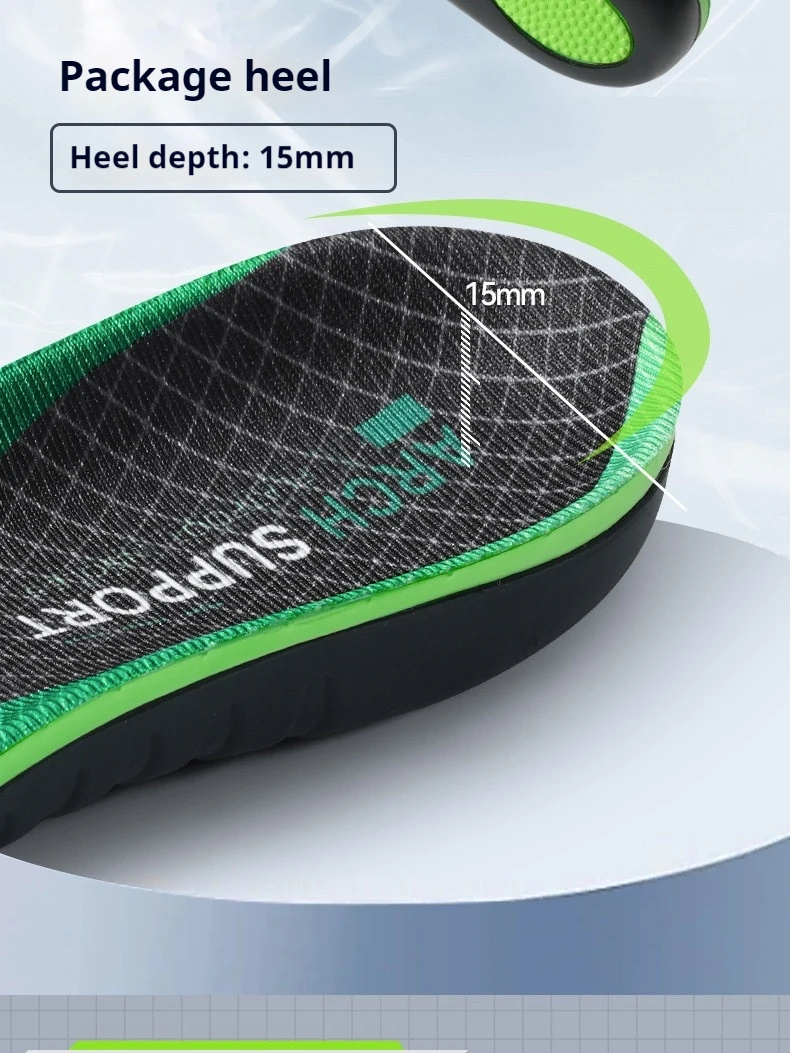 Flatfoot Orthopedic insoles Arch Support Shoe Insole Men Women Shock Absorption Shoe Sole Comfortable Running Sports Pads 1Pair