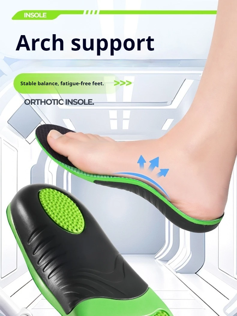 Flatfoot Orthopedic insoles Arch Support Shoe Insole Men Women Shock Absorption Shoe Sole Comfortable Running Sports Pads 1Pair