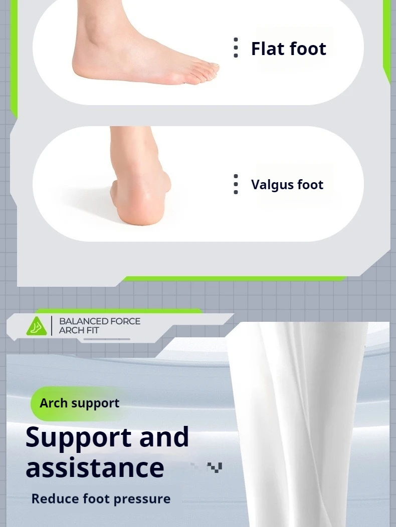 Flatfoot Orthopedic insoles Arch Support Shoe Insole Men Women Shock Absorption Shoe Sole Comfortable Running Sports Pads 1Pair