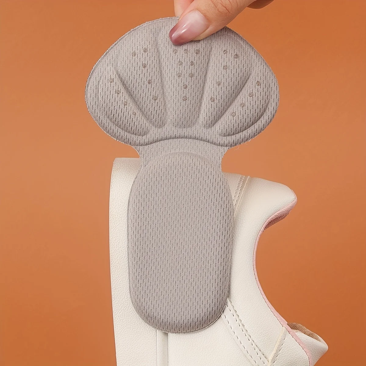 2/4/6/8 pieces Soft TPE Anti-Slip Heel Cushion Pads with Breathable Damping, Adjustable Height, and Cuttable Design
