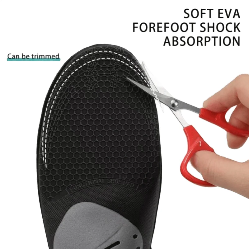 1 Pair Plantar Fasciitis Orthopedic Insoles Arch Support Gel Comfort Insoles Sports Running Insoles Suitable for Men and Women