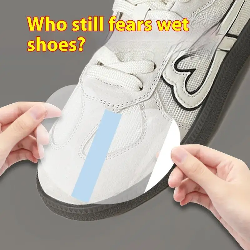 30/90Pcs Shoe Toe Rain Stickers Clear Films Shoe Head Stain Removal Wear Resistant Dirt Resistant Waterproof Shoe Stickers