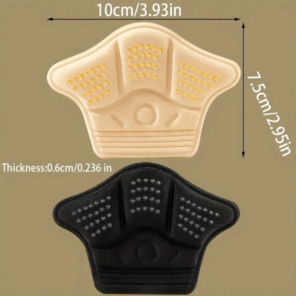 3Pair Heel Stickers Heel Protectors Sneakers Shrinking Size Insoles Anti-wear Feet Shoe Pads Adjust Size Heel Cushion Inserts