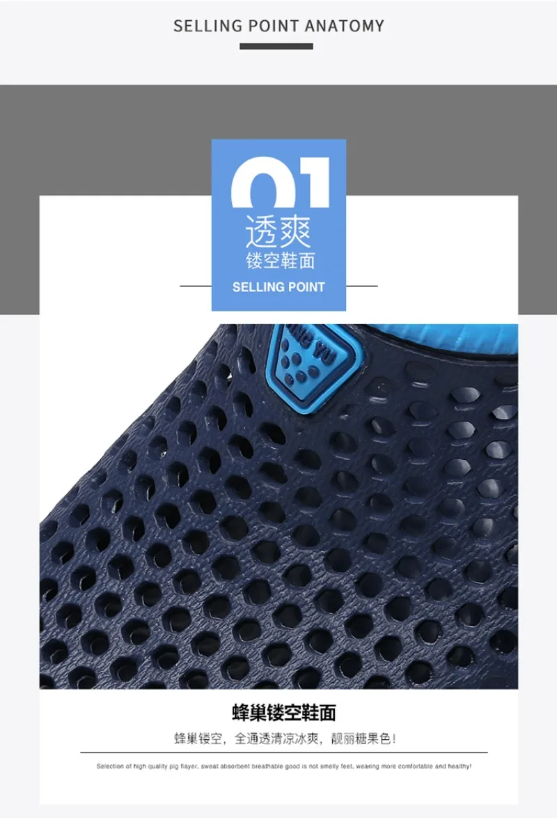 Men's and Women's Summer Sandals Clogs Casual Round Toe Slip on Outdoor Geometric Pattern Anti-slip Beach Hole Shoes Plus 46 47