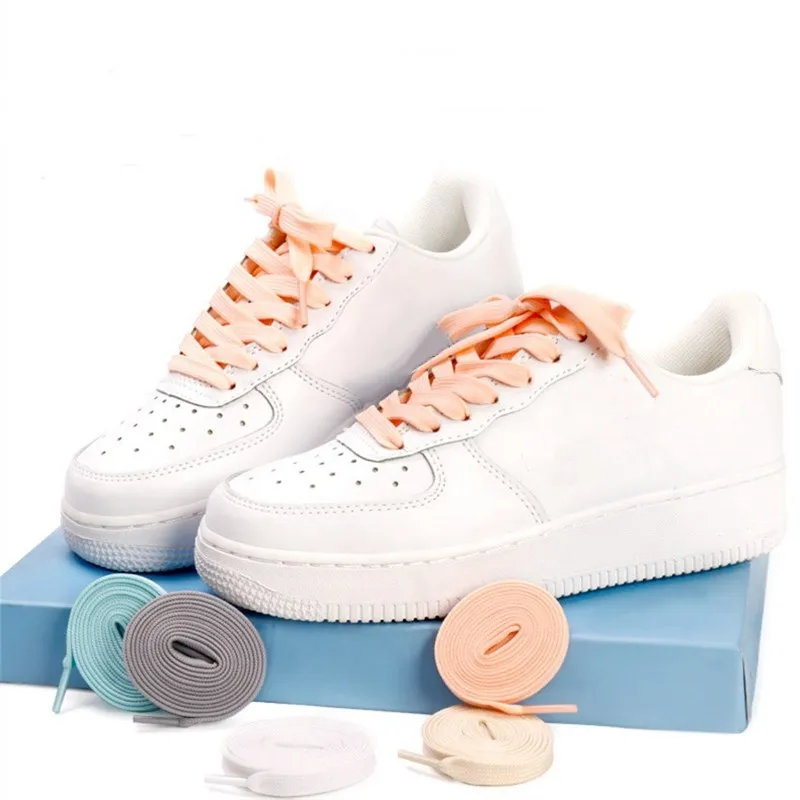 1Pair Sneakers Shoelaces Shoes Accessories Laces for Shoes Unisex Flat Shoe Lace Classic Shoelace Solid Color Shoe Strings