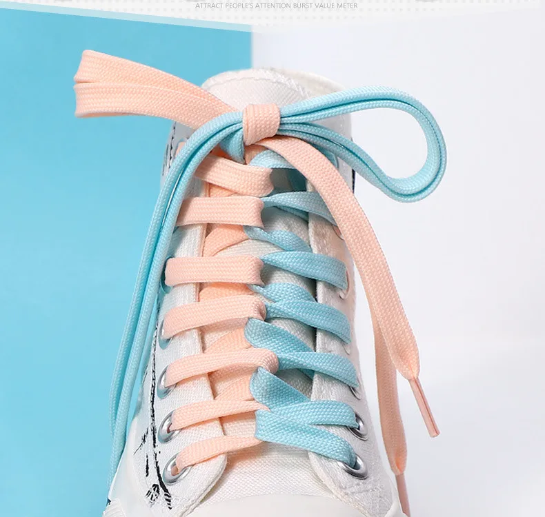 1Pair Sneakers Shoelaces Shoes Accessories Laces for Shoes Unisex Flat Shoe Lace Classic Shoelace Solid Color Shoe Strings