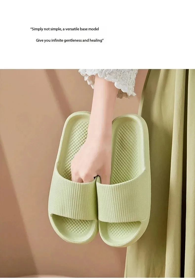 Non-slip EVA Soft Sole Massage Shower Shoes for Women Men Couples Waterproof Home Leisure Fashion Bathroom Slippers