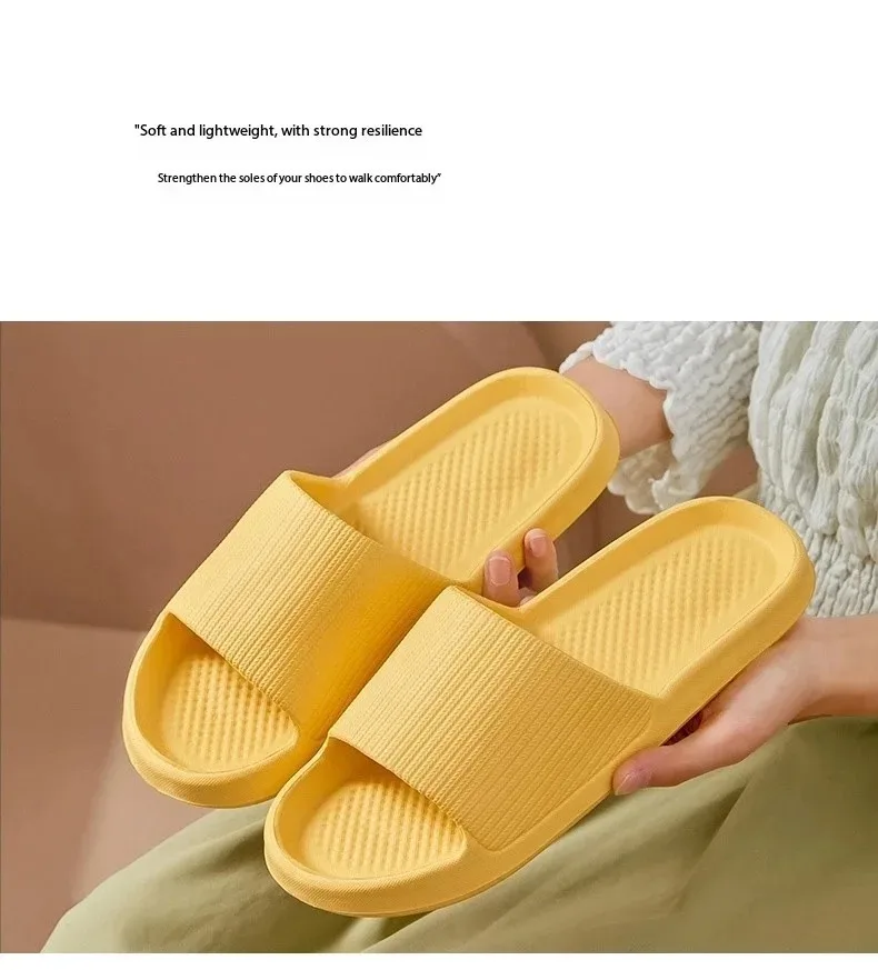 Non-slip EVA Soft Sole Massage Shower Shoes for Women Men Couples Waterproof Home Leisure Fashion Bathroom Slippers