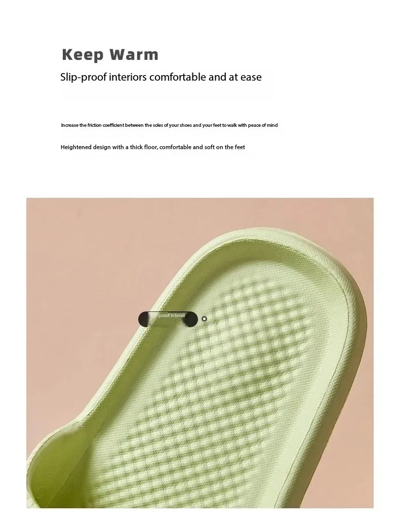 Non-slip EVA Soft Sole Massage Shower Shoes for Women Men Couples Waterproof Home Leisure Fashion Bathroom Slippers