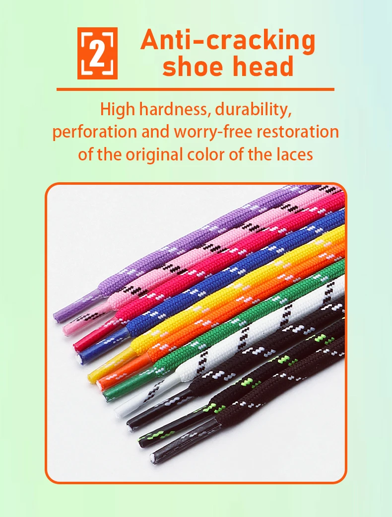 5mm Thick Round Shoelace Outdoor Sports Laces Sneaker Basketball Shoe Laces Length 100/120/140/160cm Shoe Accessories 1Pair