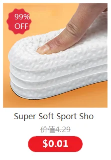 1Pair 4D Soft Shoes Insoles for Feet Plantar Fasciitis Insole Arch Support Orthopedic Inserts Sports Shock Absorption Shoe Pads