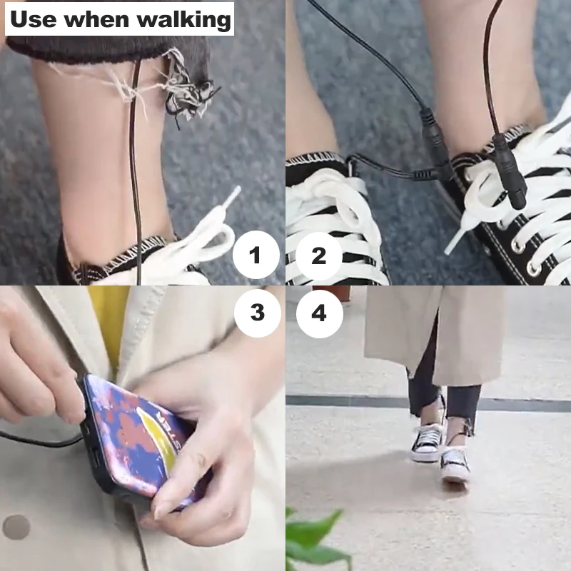 Insoles Heated USB Electric Foot Warming Pad Feet Warmer Pad Mat Winter Outdoor Sports Heating Insoles Winter Warm