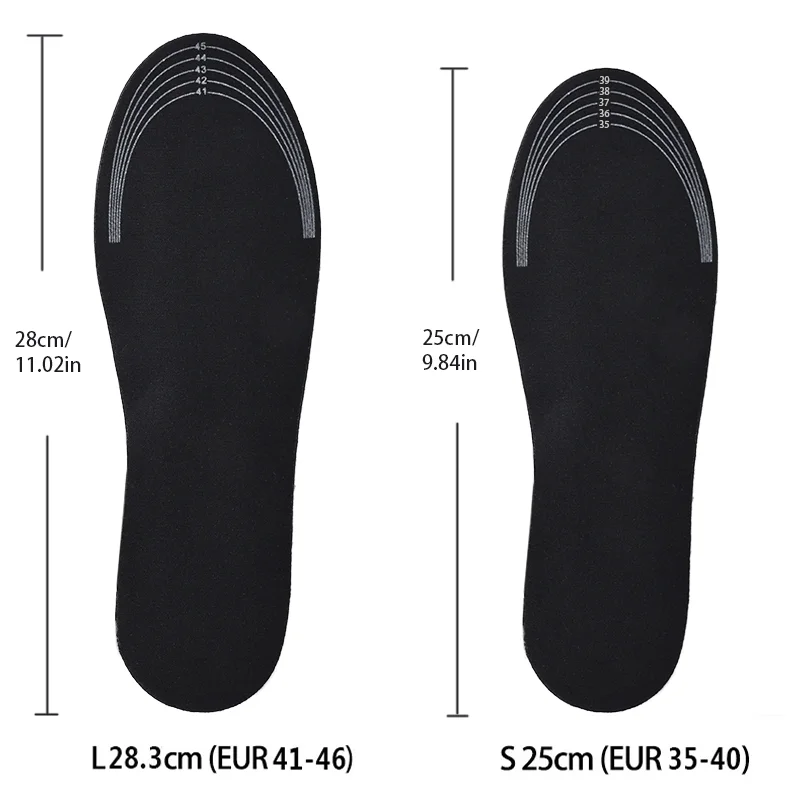 Insoles Heated USB Electric Foot Warming Pad Feet Warmer Pad Mat Winter Outdoor Sports Heating Insoles Winter Warm