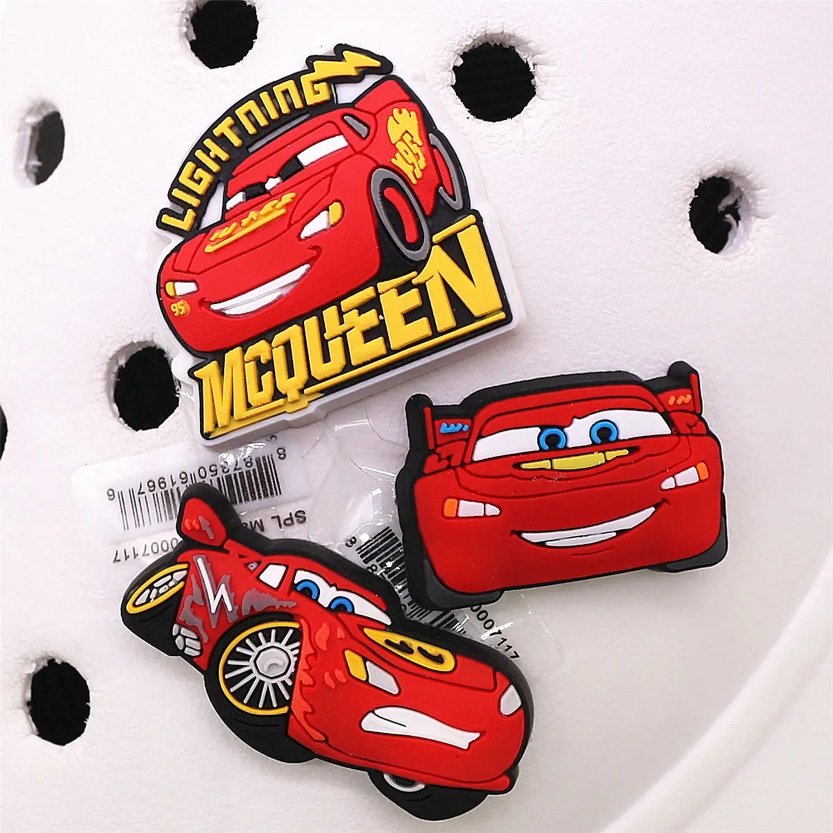 1pcs Original Movie Racing Story Shoe Charms Sandal Accessories Decorations Cartoon Cars PVC Clog Pin Clips Buckle Holiday Gifts