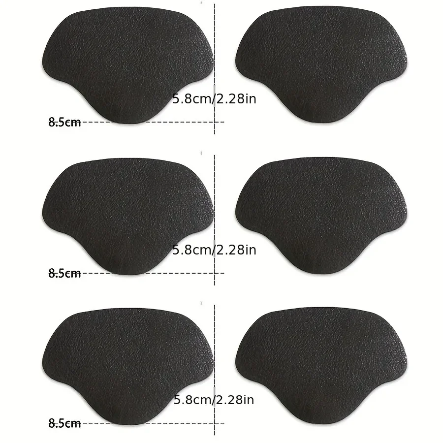6 Pcs Sneaker Heel Repair Patches Wear-Resistant Shoe Heel Protector Stickers Fix Worn Holes for Sneakers, Leather Shoes