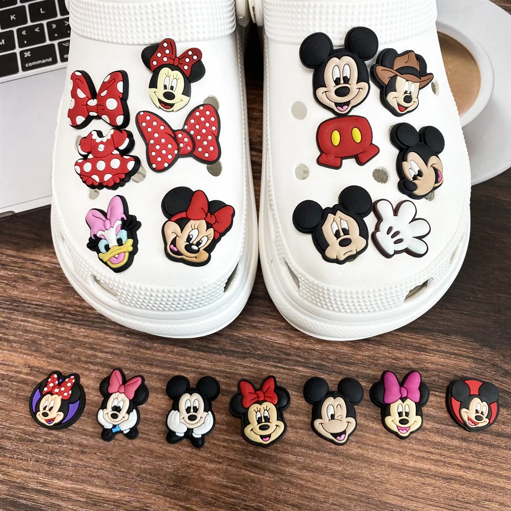 Mesucs 8-48Pcs Cartoon Shoe Charms for Women Men Girls Shoes Decoration Accessories For Clog Sandal Wristband Bag