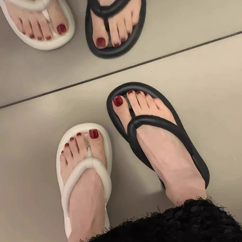 Summer Candy Colors Flip Flops Beach Soft Bottom Flat Slippers for Women Men Outdoor Lightweight Non Slip Flat Slide Sandals