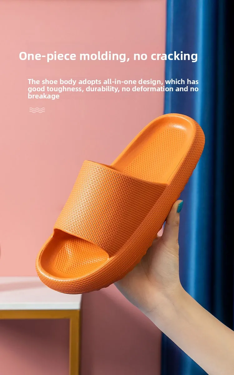 New Outdoor ultra-soft indoor-outdoor men's and women's slippers, thick-soled couple's flip-flops for indoor and outdoor use