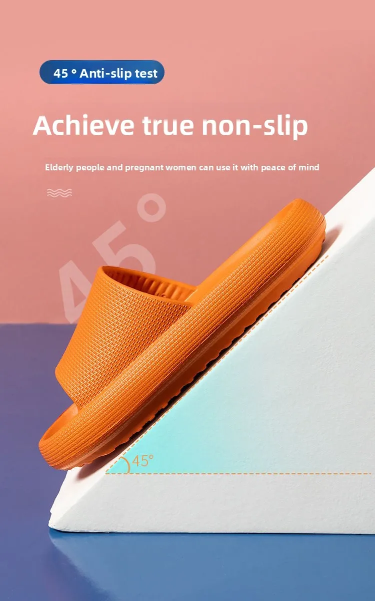 New Outdoor ultra-soft indoor-outdoor men's and women's slippers, thick-soled couple's flip-flops for indoor and outdoor use