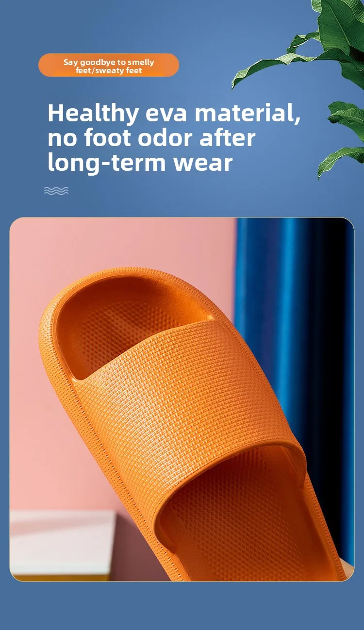 New Outdoor ultra-soft indoor-outdoor men's and women's slippers, thick-soled couple's flip-flops for indoor and outdoor use