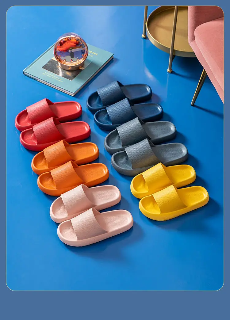New Outdoor ultra-soft indoor-outdoor men's and women's slippers, thick-soled couple's flip-flops for indoor and outdoor use
