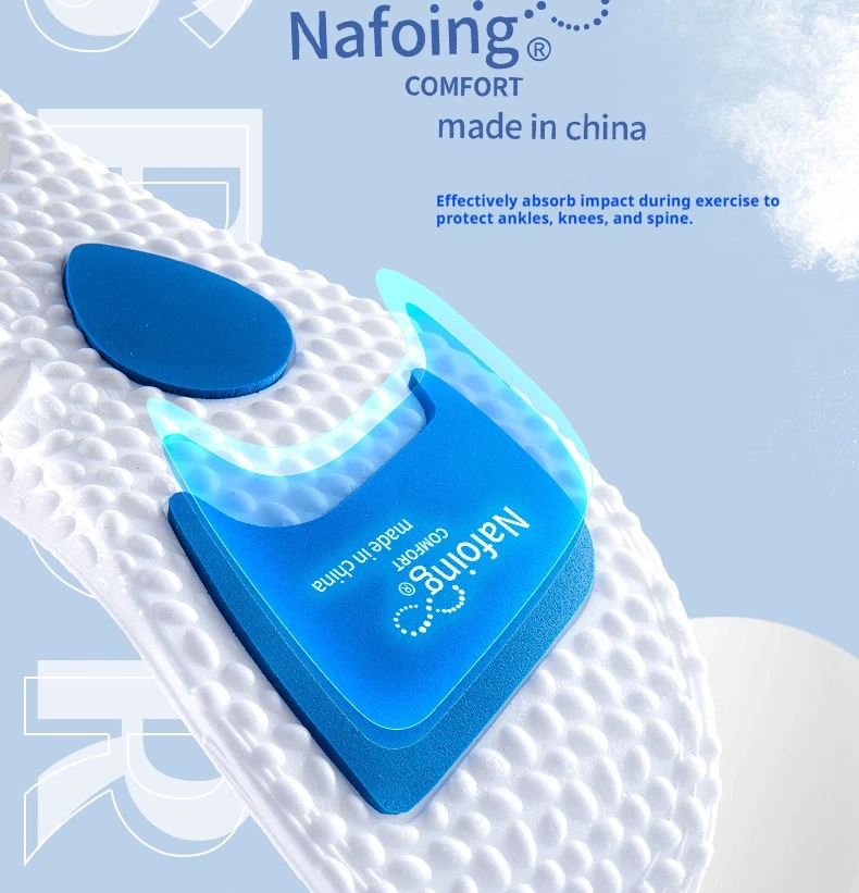 New Height Increase Insoles Men's and Women's Sports Shock Absorbing Insole Breathable Comfort Shoe Pads 2Pcs/4Pcs